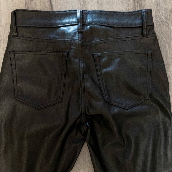 Vegan Leather Mid-Rise Pants - Picture 5 of 6